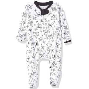 The Honest Baby 100% Organic Cotton Sleep & Play Footie in Tossed Skulls